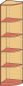 Preview: Eckschrank   BxHxT 40 x 190 x 40 cm