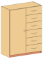 Preview: Unterschrank   BxHxT 95 x 120 x 50 cm