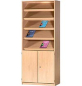 Preview: Zeitschriften-/Prospektschrank   BxHxT 80 x 190 x 40 cm