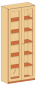 Preview: Schrank   BxHxT 95 x 230 x 50 cm
