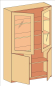 Preview: Schrank   BxHxT 120 x 190 x 50 cm