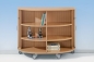 Preview: Rolloinsel mit MW, BUCHE, 4 EB 100cm hoch, fahrbar, Rollo ????