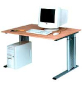 Preview: Arbeitstisch CADDY3 mit rechteckiger Arbeitsplatte
