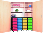 Preview: Materialschrank – extrabreit   BxHxT 150 x 190 x 50 cm