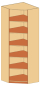 Preview: Eck-Schrank   BxHxT 80 x 230 x 80 cm