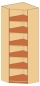 Preview: Eck-Schrank   BxHxT 90 x 230 x 90 cm