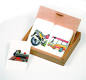 Preview: Halb & Halb Transport, Kartenset mit 24 Karten in Holzbox