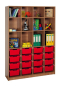 Preview: ErgoTray Klassenraumregal 16 Boxen, BHT 139x190x40cm