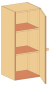 Preview: Aufsatzschrank   BxHxT 45 x 110 x 40 cm