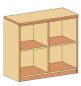 Preview: Anrichte   BxHxT 100 x 82,5 x 40 cm