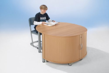 TI 70 HR 60F 3 | Halbrundtisch, Höhe 70 cm - fahrbar