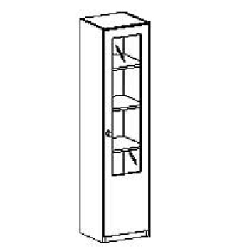 Schrank   BxHxT 45 x 190 x 40 cm