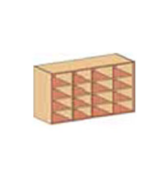 Materialcontainer als Aufsatzschrank   BxHxT 138,3 x 80 x 50 cm
