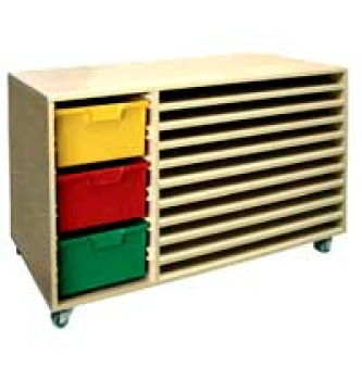 Fahrbarer Bilderwagen   BxHxT 120 x 74 x 54 cm