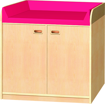 Wickelkommode WKO-02   BxHxT 102 x 85/105 x 70 cm