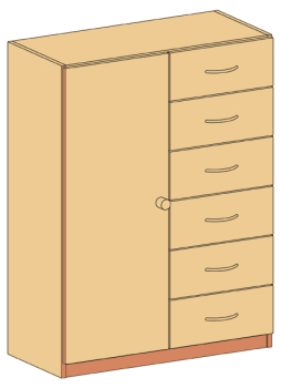 Unterschrank   BxHxT 100 x 120 x 40 cm