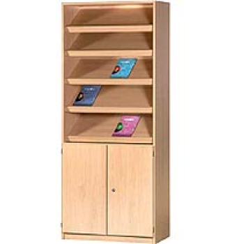 Zeitschriften-/Prospektschrank   BxHxT 80 x 190 x 40 cm