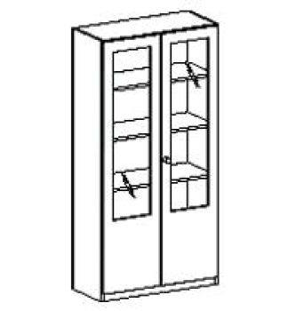 Schrank   BxHxT 90 x 190 x 40 cm