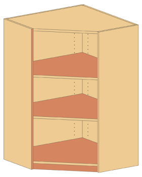 Unter-Eckschrank   BxHxT 80 x 120 x 80 cm