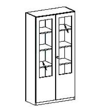 Schrank   BxHxT 90 x 190 x 40 cm