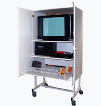Zweitüriger Medienwagen   BxHxT 100 x 193 x 65 cm