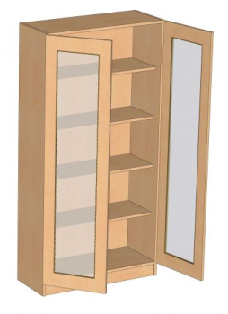 95GG 50 | Hochschrank mit ganz verglasten Türen