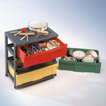 Musikwagen ohne Instrumente Schübe in bunt
