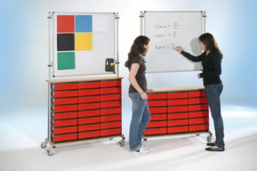 Easy Wall Board, doppelseitig EW 18 flache Schübe in Rot