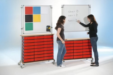 Easy Wall Board, doppelseitig EG 9 hohe Schübe in Gelb