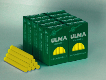 ULMA-Super-C.-Kreide, staubfrei, gelb