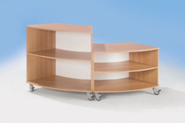 W860-S161 | kurvIQ:160 1/8 Kreisschrank - fahrbar, Höhe 58 cm