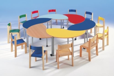 WI-126SHR | Swing-it Steely" Halbkreiswellentisch"