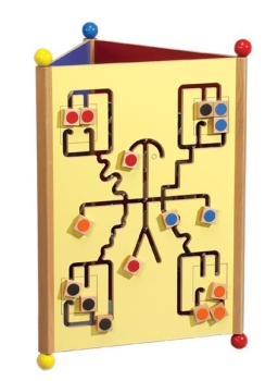 Manhattan Tower bunt MDF, 3-eckig, 82 cm hoch