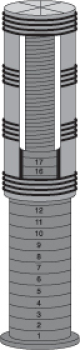 4 St. Füße HV v.60mm-Rundrohr HV 58-72 o 72-86cm, Tisch