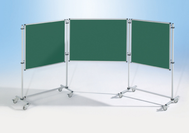 Präsentationswand Stahltafel Email-grün, magnethaftend
