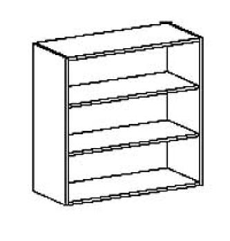 Aufsatzschrank   BxHxT 90 x 92 x 40 cm