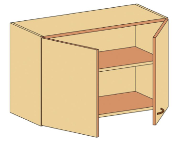 Hängeschrank   BxHxT 60 x 60 x 40 cm