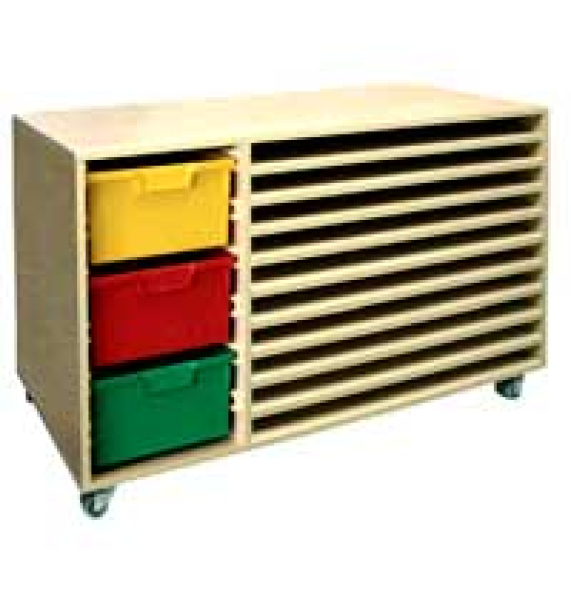 Fahrbarer Bilderwagen   BxHxT 120 x 74 x 54 cm