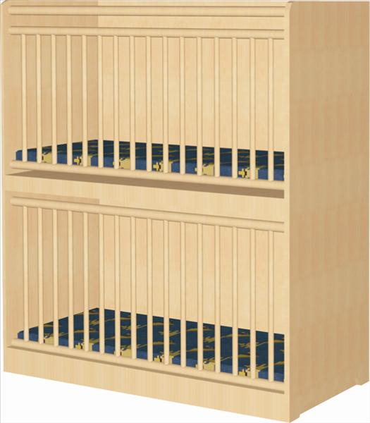 Krippen-Etagenbett   Liegefläche: 120 x 60 cm