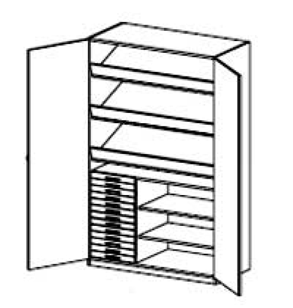 Werkraumschrank   BxHxT 120 x 190 x 50 cm