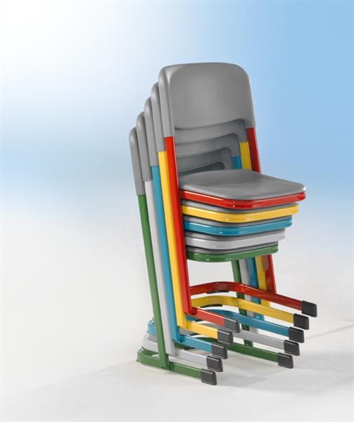 Luftpolster-Schülerstuhl, U-Form Gestell, stapelbar