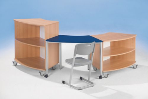 W860-S161 | kurvIQ:160 1/8 Kreisschrank - fahrbar, Höhe 58 cm