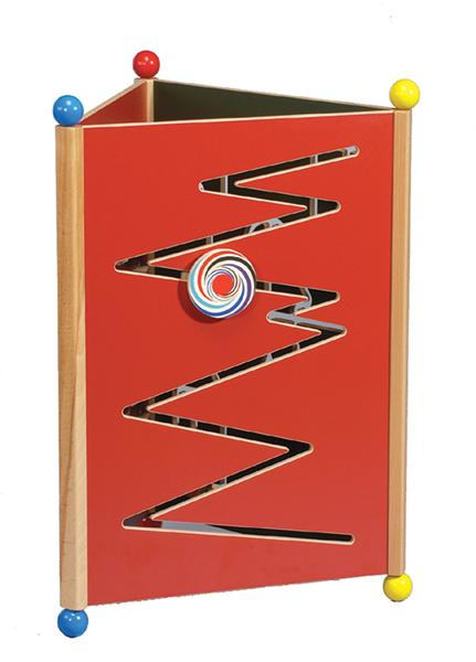 Manhattan Tower bunt MDF, 3-eckig, 82 cm hoch