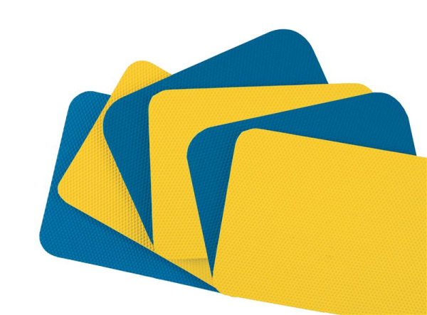 Paviplay Bum Mat 6-er Set blau + rot