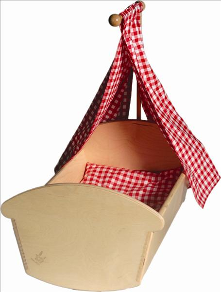 Puppenwiege aus Holz