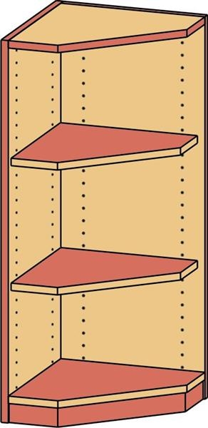 Unter-Eckschrank   BxHxT 40 x 98 x 40 cm